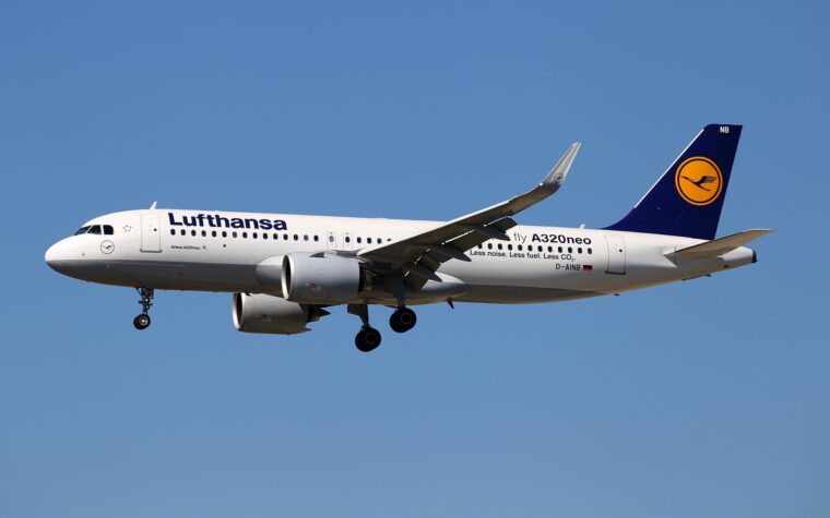 Airbus A320 der Lufthansa
